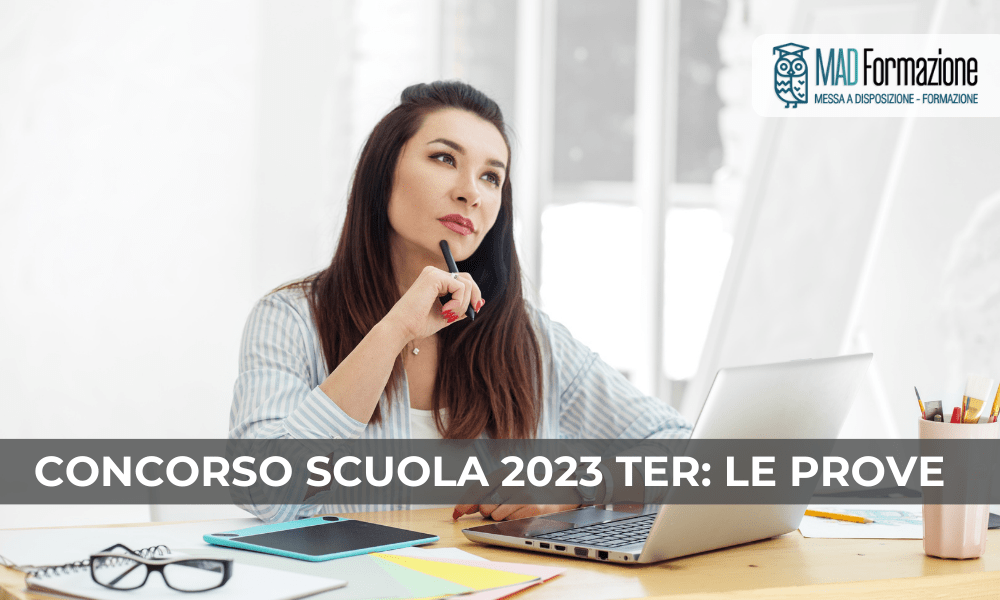 Concorso scuola 2023 TER: le prove