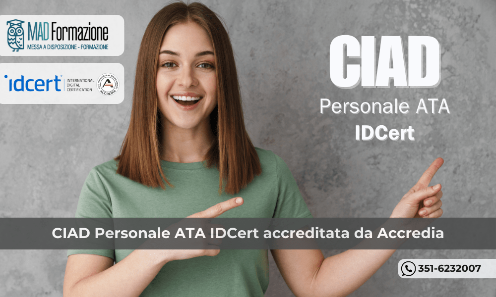 CIAD Personale ATA IDCert accreditata Accredia
